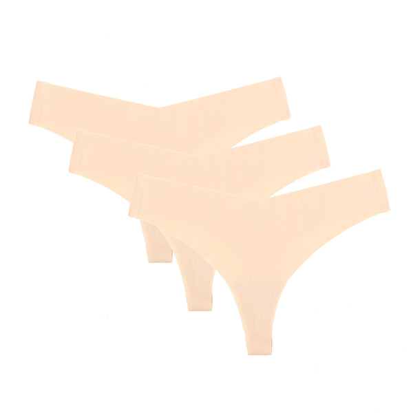 SEAMLESS G-STRING PACK OF 3 - MILK