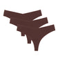 SEAMLESS G-STRING PACK OF 3 - CHOCOLATE